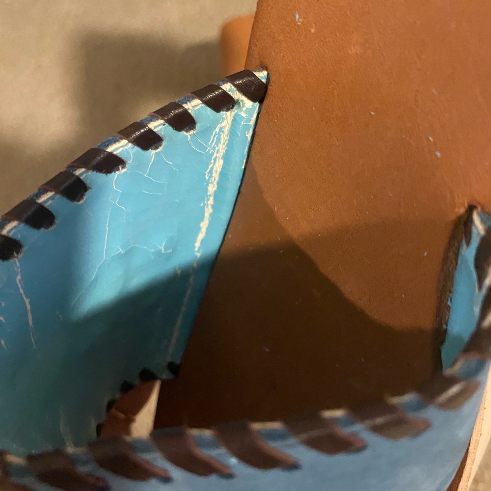 Blue Embellished Mules - Picture 3 of 7